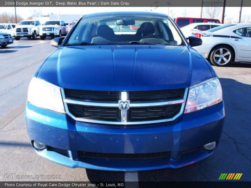 Deep Water Blue Pearl / Dark Slate Gray 2009 Dodge Avenger SXT