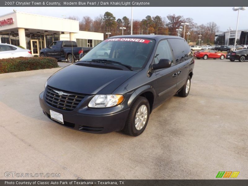 Modern Blue Pearl / Dark Khaki/Light Graystone 2007 Chrysler Town & Country