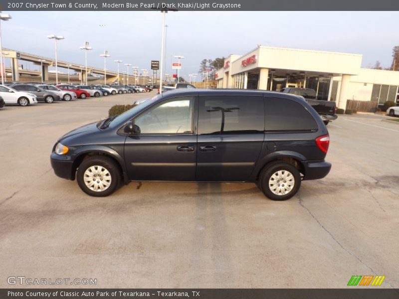 Modern Blue Pearl / Dark Khaki/Light Graystone 2007 Chrysler Town & Country