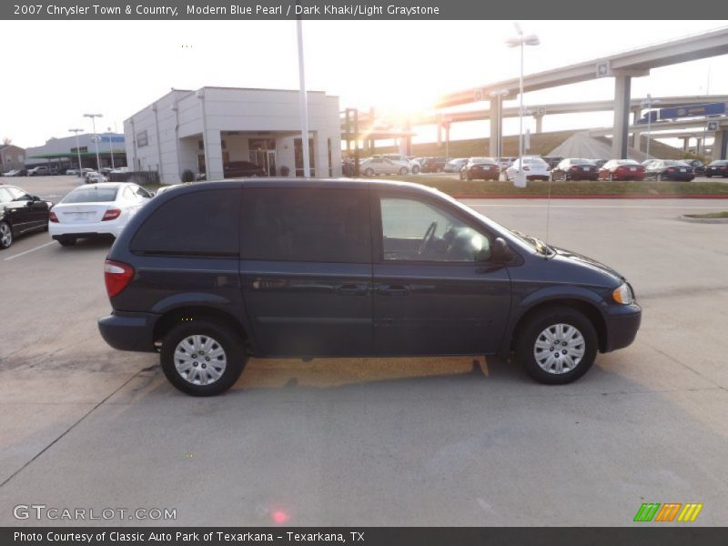 Modern Blue Pearl / Dark Khaki/Light Graystone 2007 Chrysler Town & Country