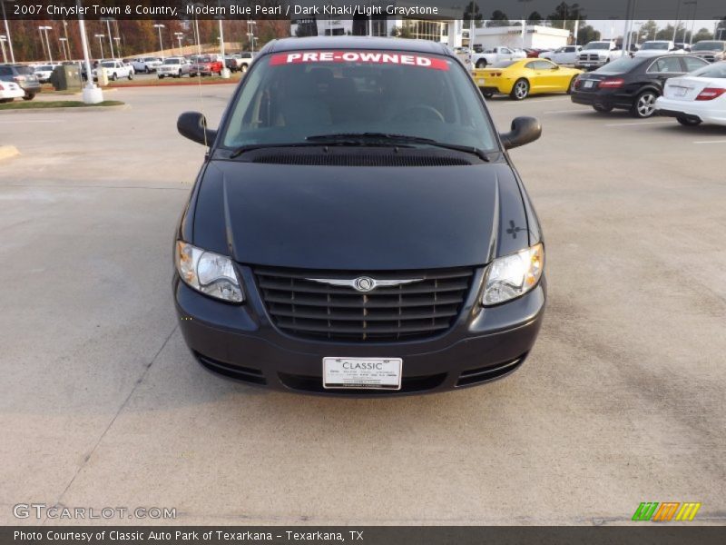 Modern Blue Pearl / Dark Khaki/Light Graystone 2007 Chrysler Town & Country