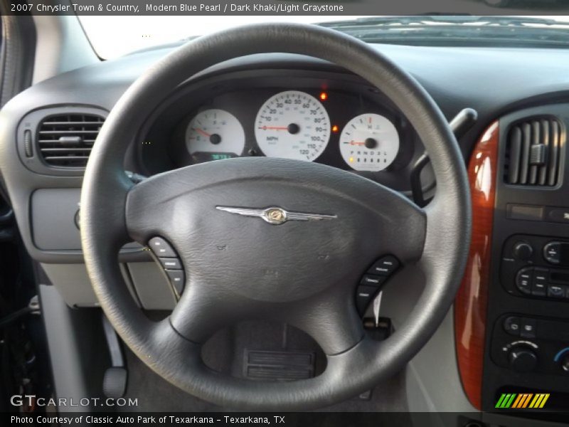 Modern Blue Pearl / Dark Khaki/Light Graystone 2007 Chrysler Town & Country