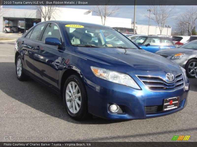 Blue Ribbon Metallic / Bisque 2010 Toyota Camry XLE V6