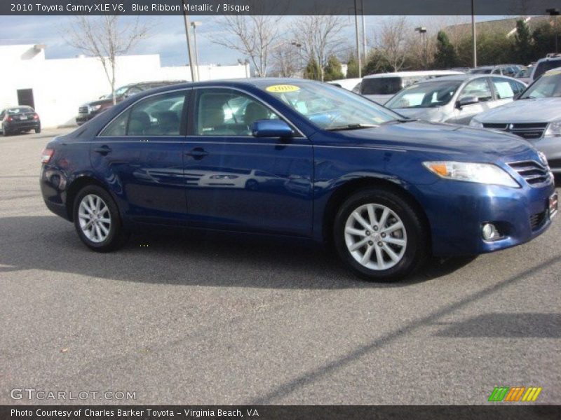 Blue Ribbon Metallic / Bisque 2010 Toyota Camry XLE V6