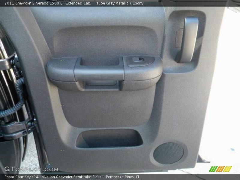 Taupe Gray Metallic / Ebony 2011 Chevrolet Silverado 1500 LT Extended Cab