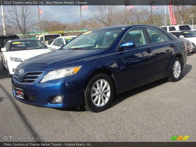 Blue Ribbon Metallic / Bisque 2010 Toyota Camry XLE V6