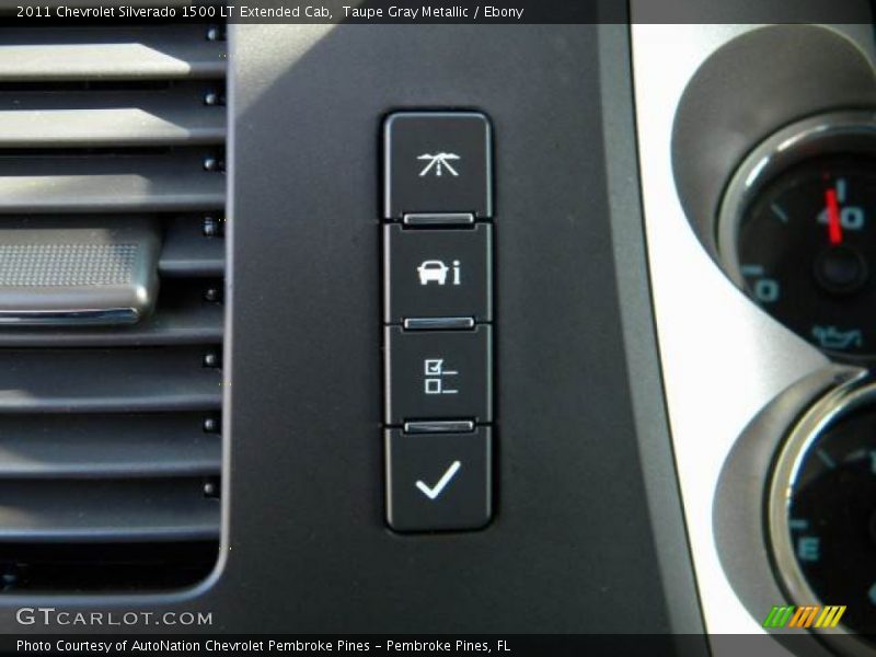 Taupe Gray Metallic / Ebony 2011 Chevrolet Silverado 1500 LT Extended Cab