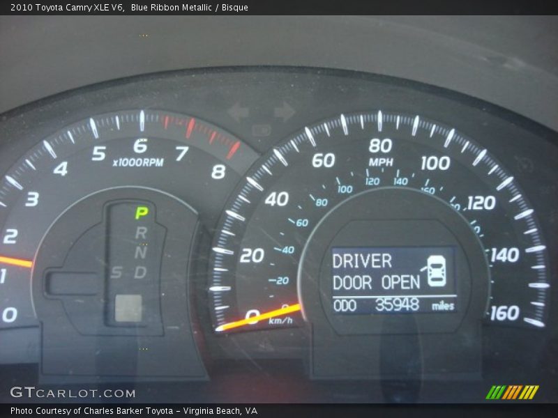 Blue Ribbon Metallic / Bisque 2010 Toyota Camry XLE V6