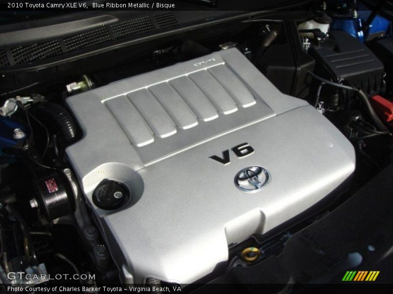Blue Ribbon Metallic / Bisque 2010 Toyota Camry XLE V6