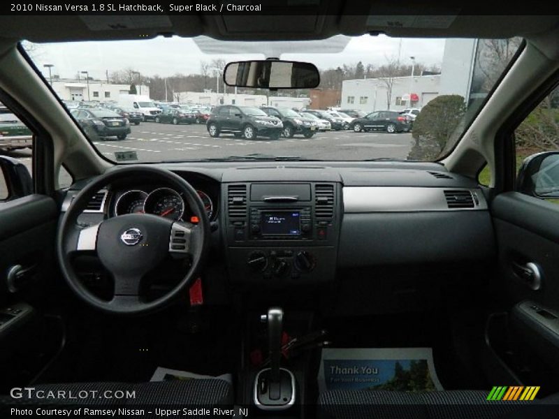 Super Black / Charcoal 2010 Nissan Versa 1.8 SL Hatchback