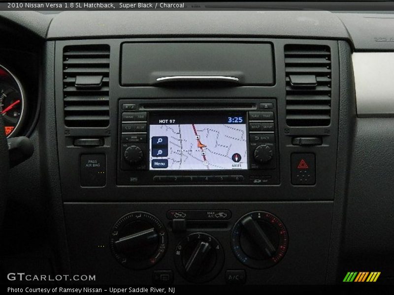 Super Black / Charcoal 2010 Nissan Versa 1.8 SL Hatchback