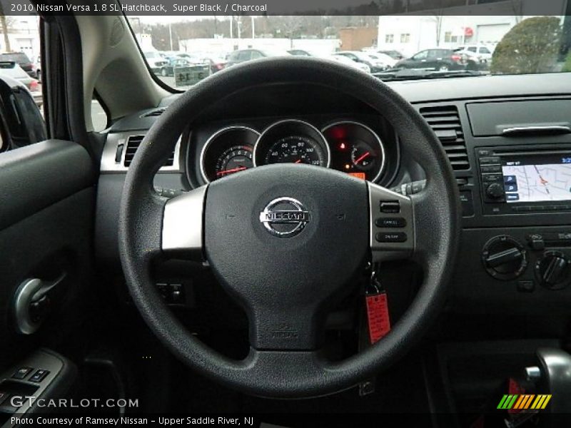 Super Black / Charcoal 2010 Nissan Versa 1.8 SL Hatchback
