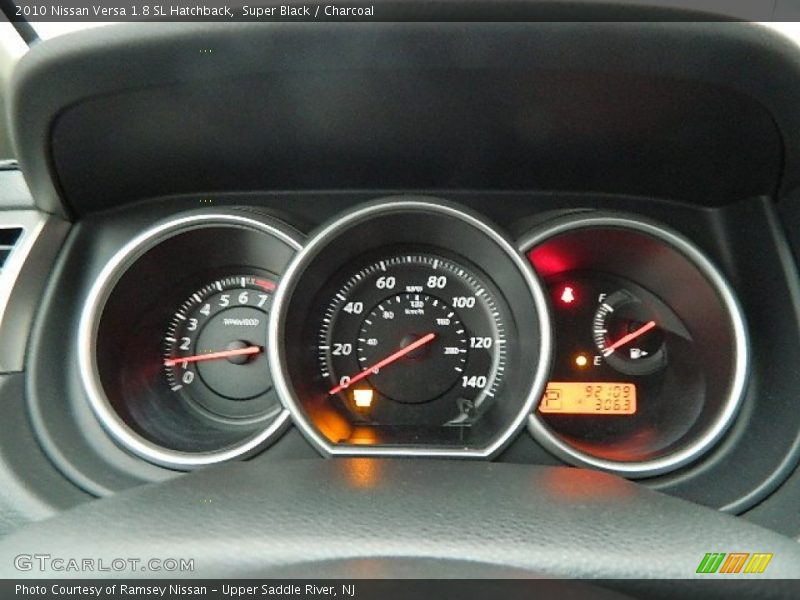 Super Black / Charcoal 2010 Nissan Versa 1.8 SL Hatchback