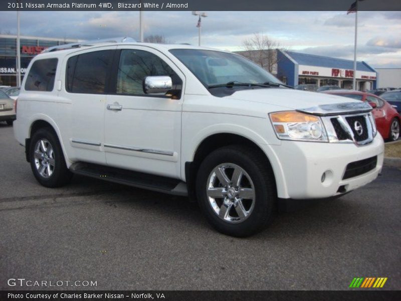 Blizzard White / Almond 2011 Nissan Armada Platinum 4WD