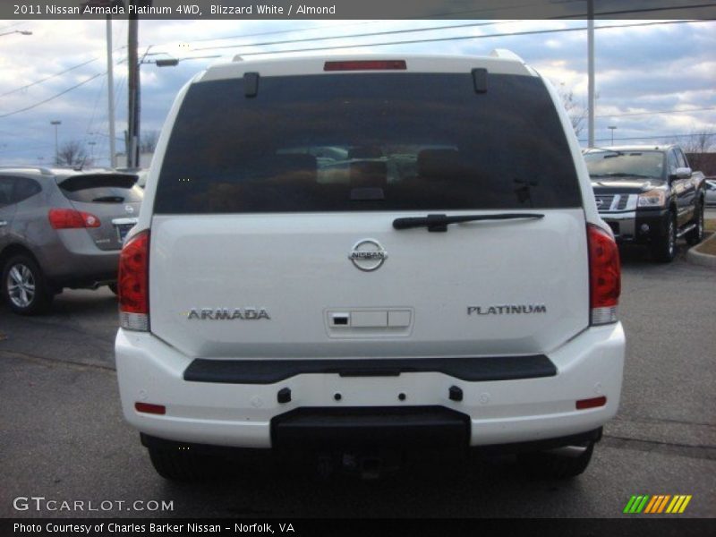 Blizzard White / Almond 2011 Nissan Armada Platinum 4WD