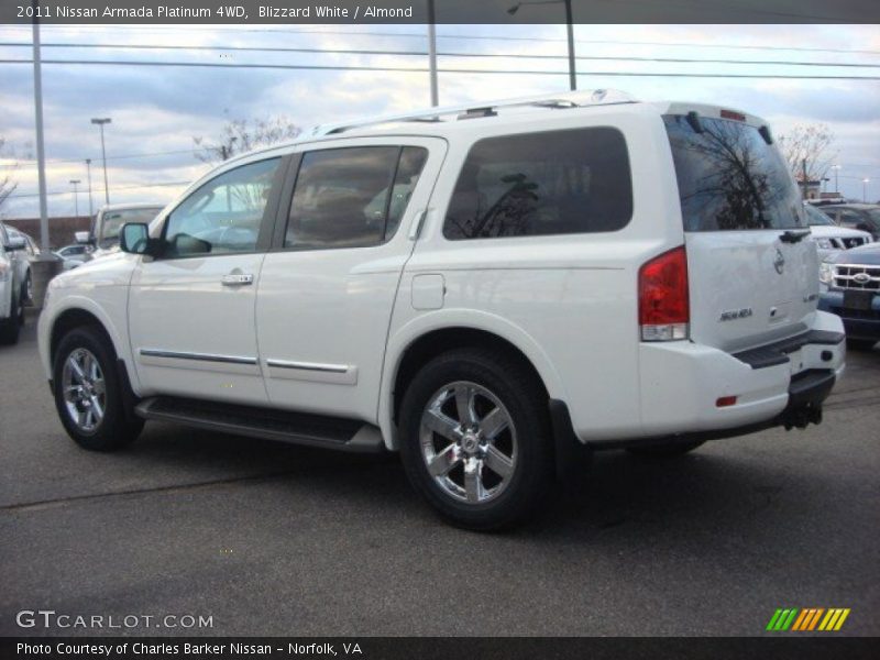 Blizzard White / Almond 2011 Nissan Armada Platinum 4WD