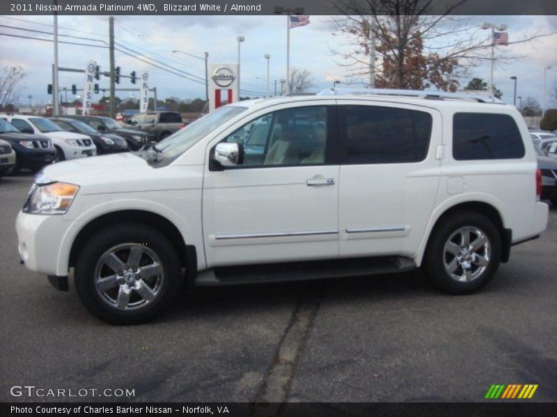 Blizzard White / Almond 2011 Nissan Armada Platinum 4WD