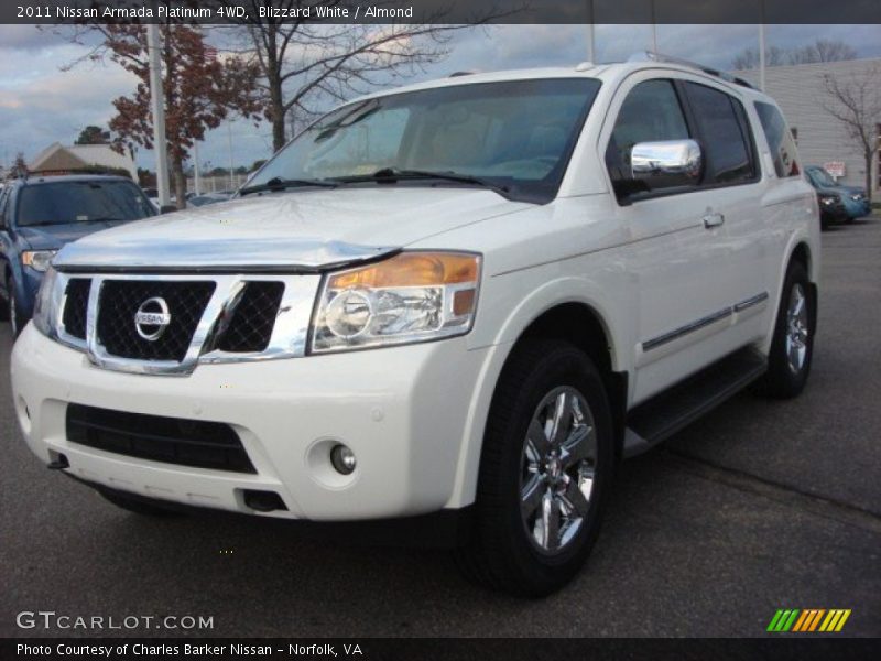 Blizzard White / Almond 2011 Nissan Armada Platinum 4WD