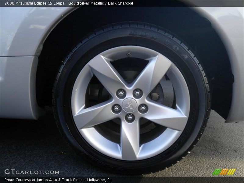 Liquid Silver Metallic / Dark Charcoal 2008 Mitsubishi Eclipse GS Coupe