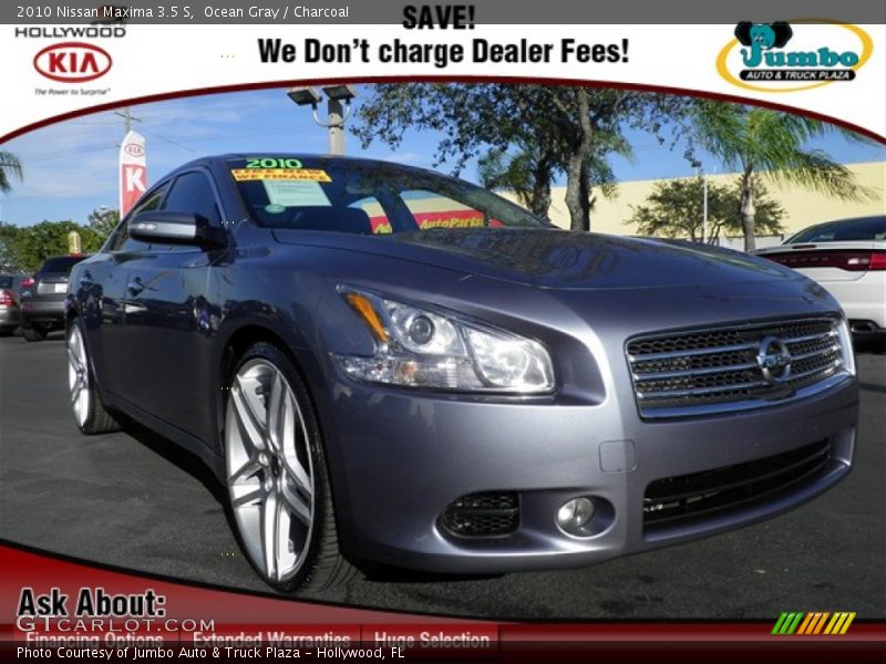 Ocean Gray / Charcoal 2010 Nissan Maxima 3.5 S