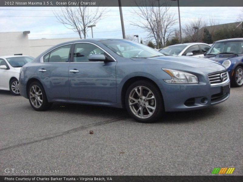 Ocean Gray / Charcoal 2012 Nissan Maxima 3.5 S