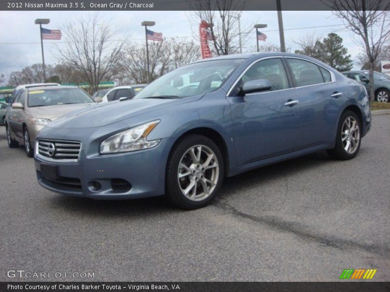 Ocean Gray / Charcoal 2012 Nissan Maxima 3.5 S