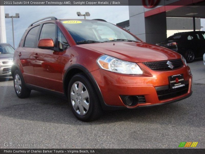 Sunlight Copper Metallic / Black 2011 Suzuki SX4 Crossover Technology AWD