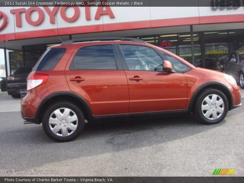 Sunlight Copper Metallic / Black 2011 Suzuki SX4 Crossover Technology AWD