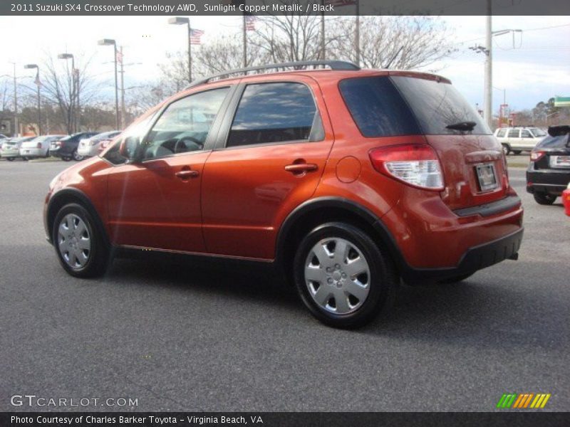 Sunlight Copper Metallic / Black 2011 Suzuki SX4 Crossover Technology AWD