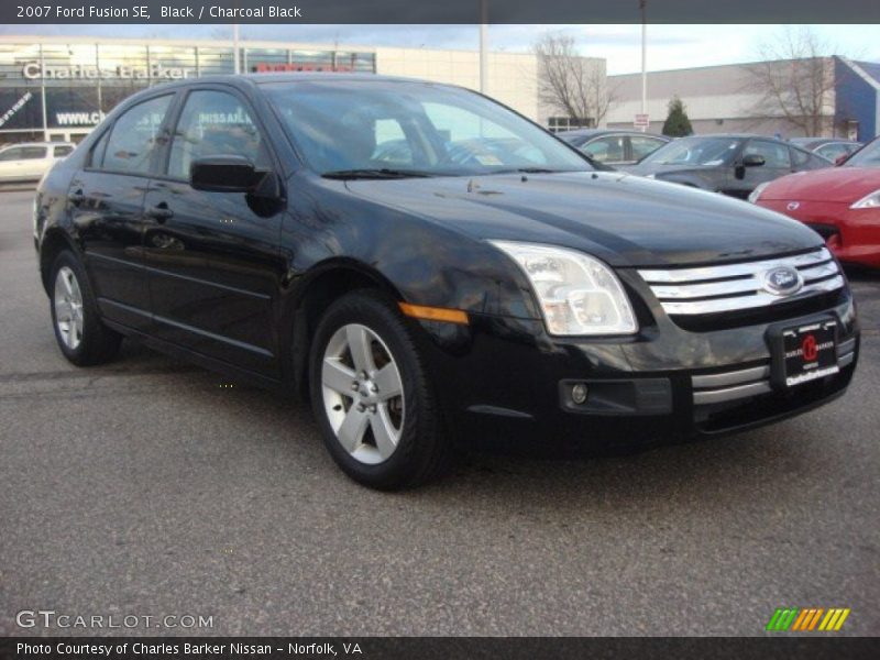 Black / Charcoal Black 2007 Ford Fusion SE