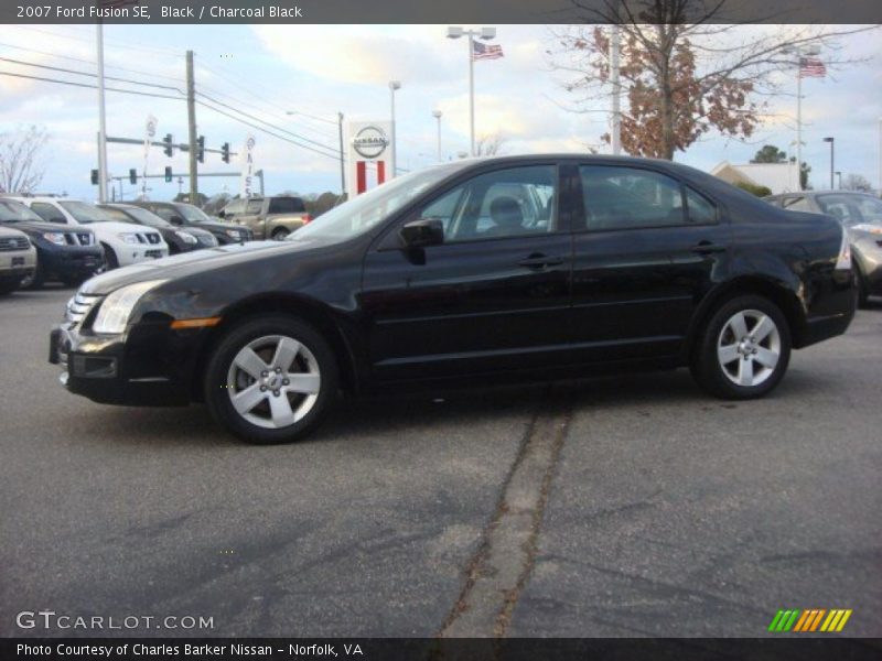Black / Charcoal Black 2007 Ford Fusion SE