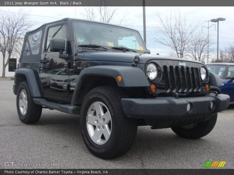 Black / Black 2011 Jeep Wrangler Sport 4x4