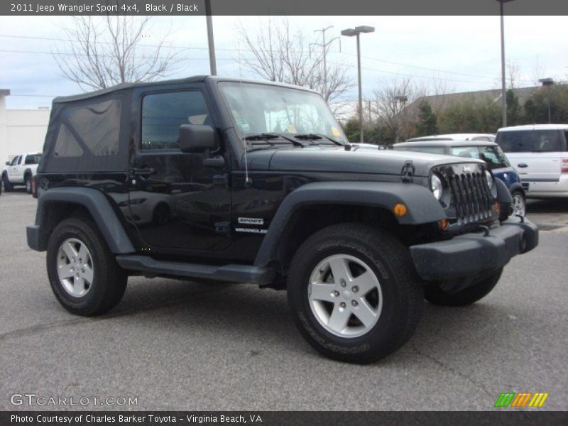 Black / Black 2011 Jeep Wrangler Sport 4x4