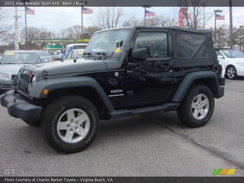 Black / Black 2011 Jeep Wrangler Sport 4x4