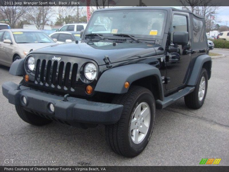 Black / Black 2011 Jeep Wrangler Sport 4x4