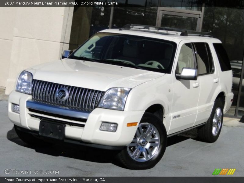 Oxford White / Camel 2007 Mercury Mountaineer Premier AWD
