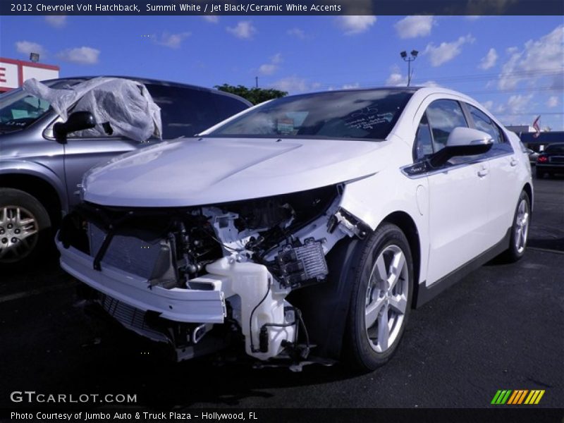 Summit White / Jet Black/Ceramic White Accents 2012 Chevrolet Volt Hatchback