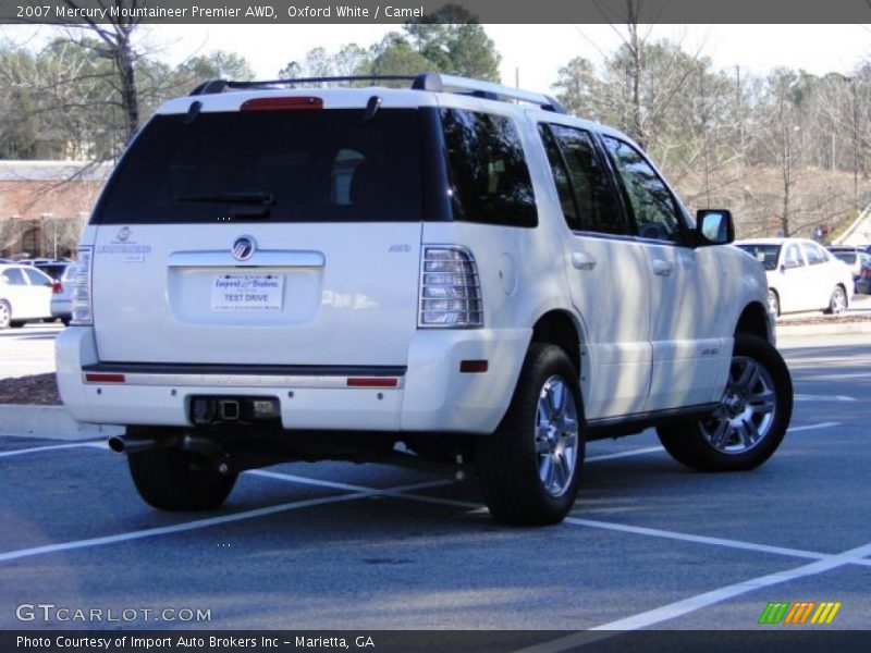 Oxford White / Camel 2007 Mercury Mountaineer Premier AWD