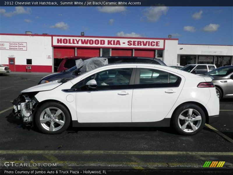 Summit White / Jet Black/Ceramic White Accents 2012 Chevrolet Volt Hatchback
