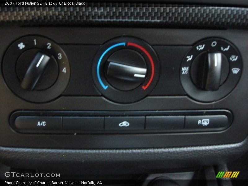 Black / Charcoal Black 2007 Ford Fusion SE