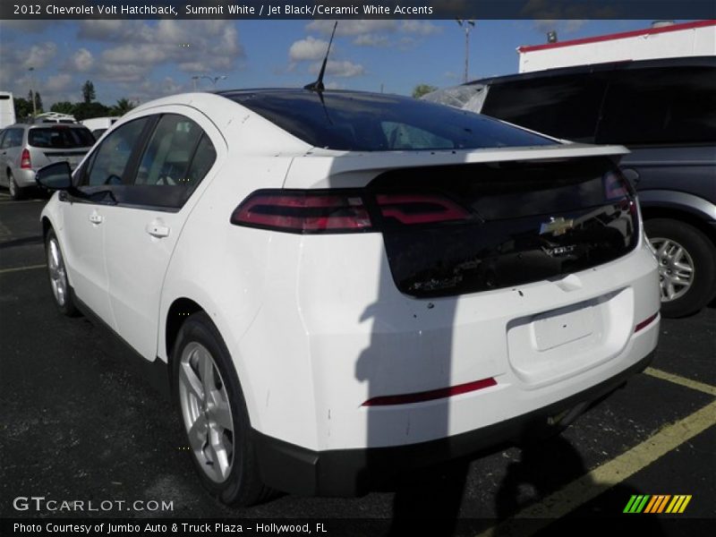 Summit White / Jet Black/Ceramic White Accents 2012 Chevrolet Volt Hatchback