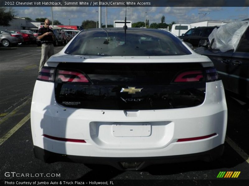 Summit White / Jet Black/Ceramic White Accents 2012 Chevrolet Volt Hatchback