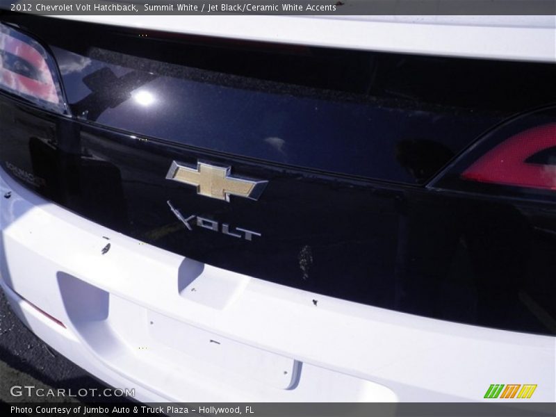 Summit White / Jet Black/Ceramic White Accents 2012 Chevrolet Volt Hatchback