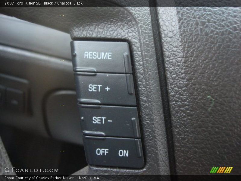 Black / Charcoal Black 2007 Ford Fusion SE