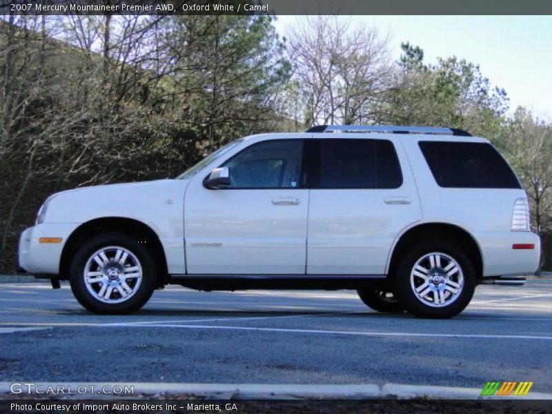 Oxford White / Camel 2007 Mercury Mountaineer Premier AWD