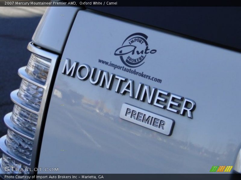 Oxford White / Camel 2007 Mercury Mountaineer Premier AWD