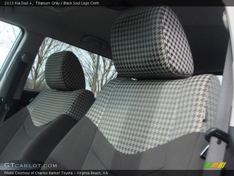 Titanium Gray / Black Soul Logo Cloth 2011 Kia Soul +