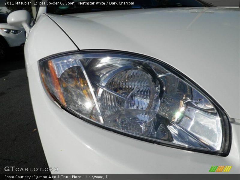 Northstar White / Dark Charcoal 2011 Mitsubishi Eclipse Spyder GS Sport