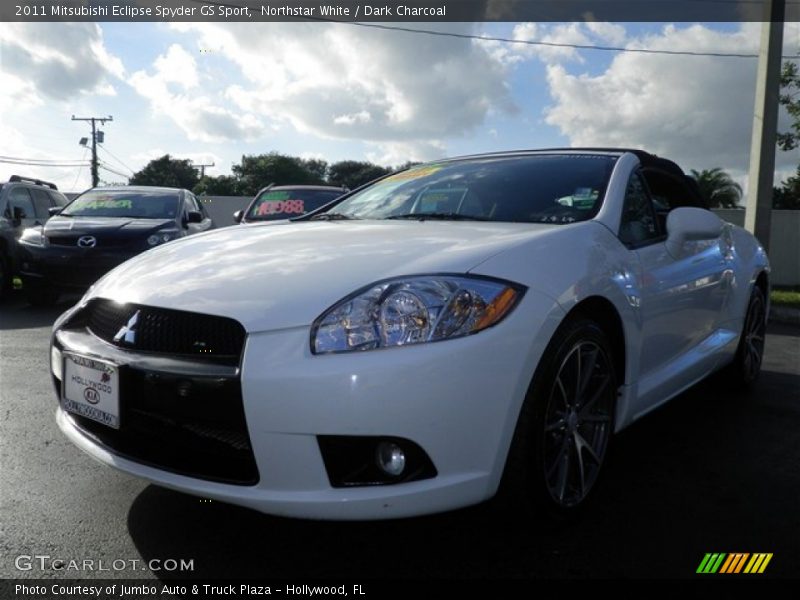 Northstar White / Dark Charcoal 2011 Mitsubishi Eclipse Spyder GS Sport
