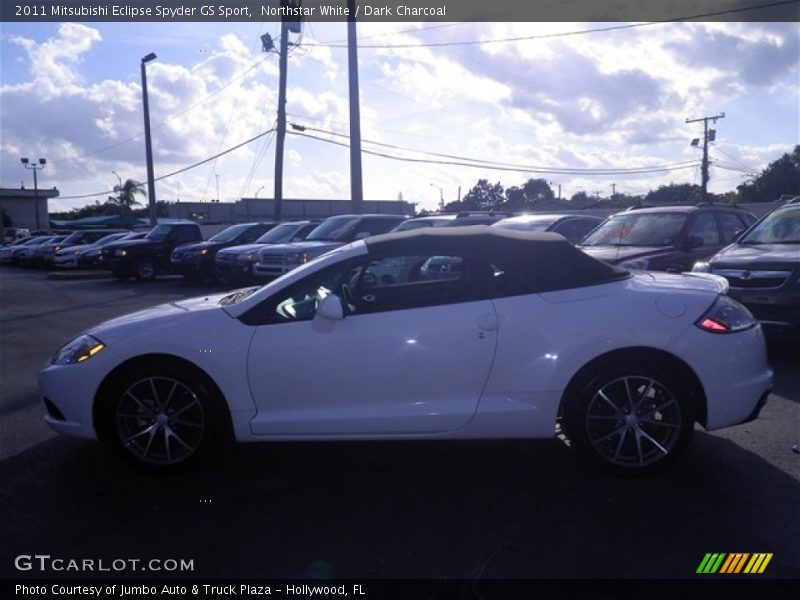 Northstar White / Dark Charcoal 2011 Mitsubishi Eclipse Spyder GS Sport